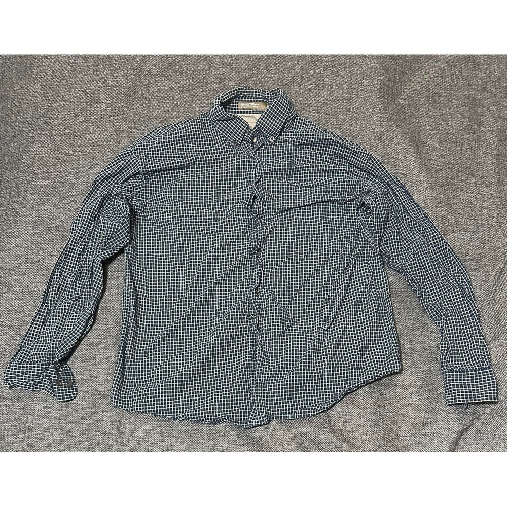 Haggar Men's L Checkered Long Sleeve Shirt